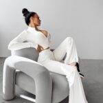 Komplet casual PRIMROSE OLAVOGA ecru