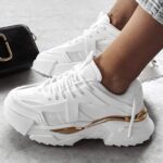 Buty damskie na platformie SHINE OLAVOGA ecru