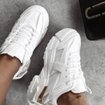 Buty damskie na platformie SHINE OLAVOGA ecru