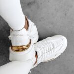 Buty damskie na platformie SHINE OLAVOGA ecru