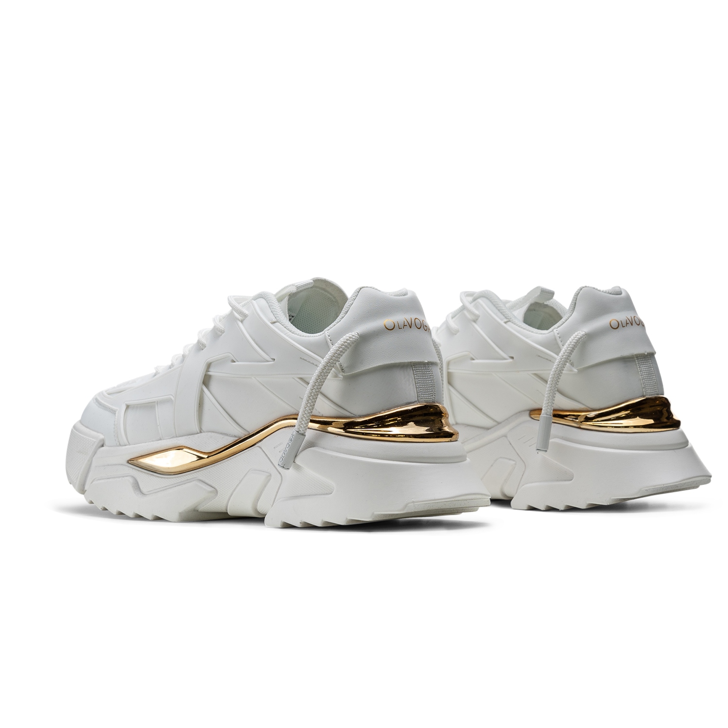 Buty damskie na platformie SHINE OLAVOGA ecru Buty damskie na platformie SHINE OLAVOGA ecru