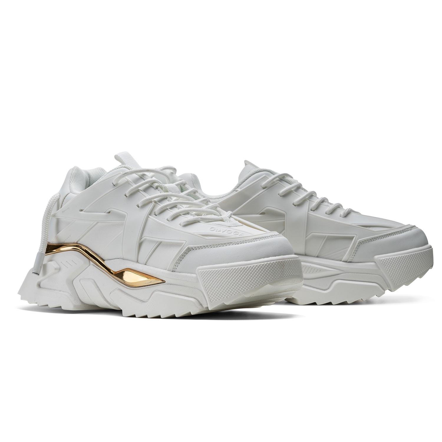 Buty damskie na platformie SHINE OLAVOGA ecru Buty damskie na platformie SHINE OLAVOGA ecru