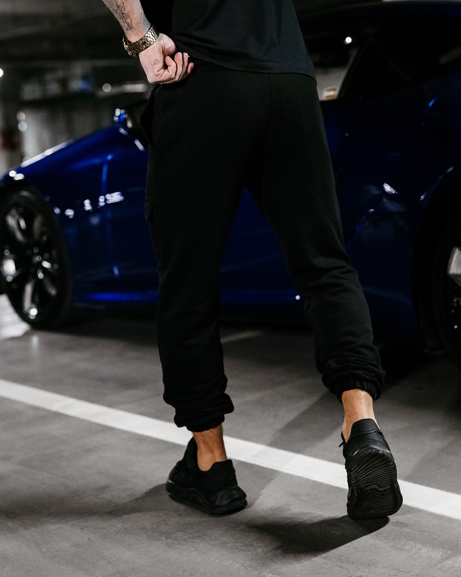 Spodnie dresowe męskie APOLLO OLAVOGA czarne Spodnie dresowe męskie APOLLO OLAVOGA czarne