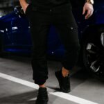 Spodnie dresowe męskie APOLLO OLAVOGA czarne