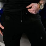 Spodnie dresowe męskie APOLLO OLAVOGA czarne