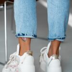 Buty sportowe na platformie Madam Dolle beżowe