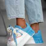 Buty sportowe na platformie Madam Minidrops niebieskie