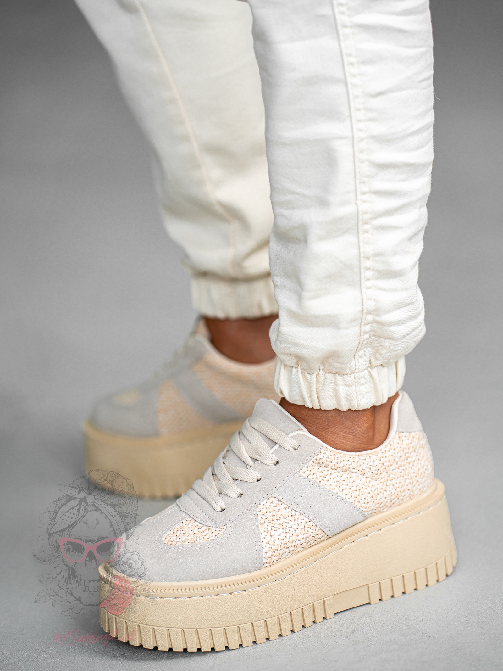 Buty sportowe Madam Krit beżowo- szare Buty sportowe Madam Krit beżowo- szare