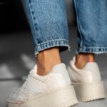 Buty sportowe Madam Krit beżowo- szare