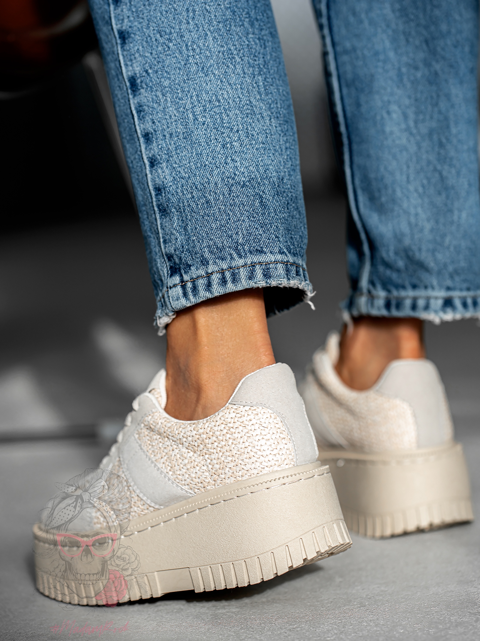 Buty sportowe Madam Krit beżowo- szare Buty sportowe Madam Krit beżowo- szare