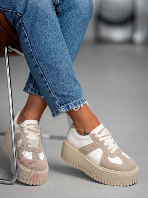 Buty sportowe Madam Krit beżowe