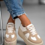 Buty sportowe Madam Krit karmelowe