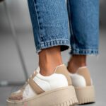 Buty sportowe Madam Krit karmelowe