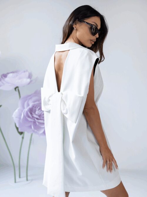 Sukienka z kokardą MC BOWOW biała