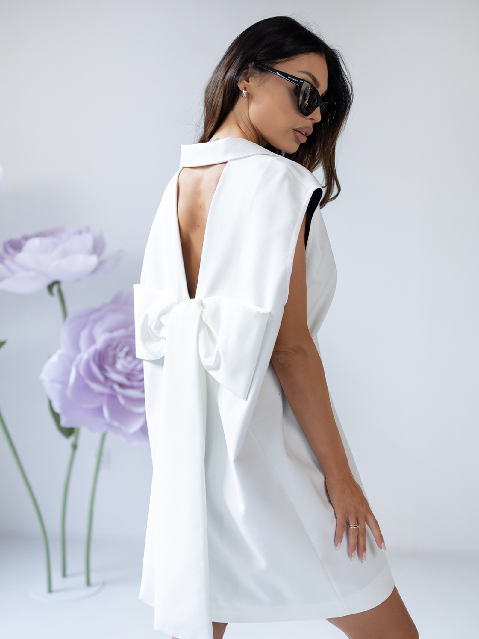 Sukienka z kokardą MC BOWOW biała