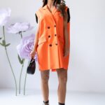 Sukienka z kokardą MC BOWOW pomarańczowa