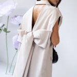 Sukienka z kokardą MC BOWOW beżowa