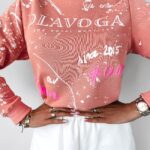 Bluza dzianinowa crewneck Urban Ola Voga brzoskwiniowa