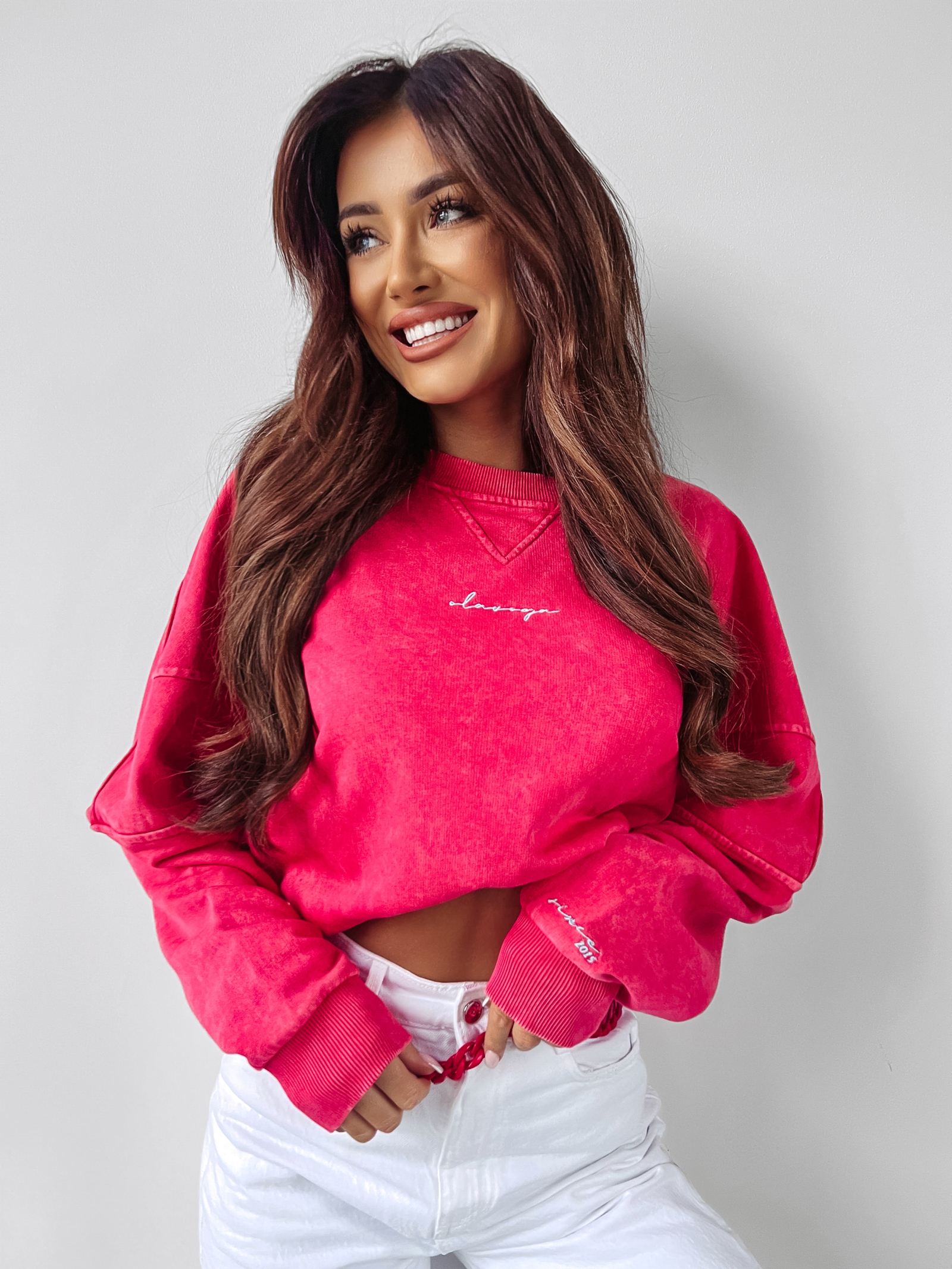 Bluza dekatyzowana LIBRA OLAVOGA neonowy róż Bluza dekatyzowana LIBRA OLAVOGA neonowy róż