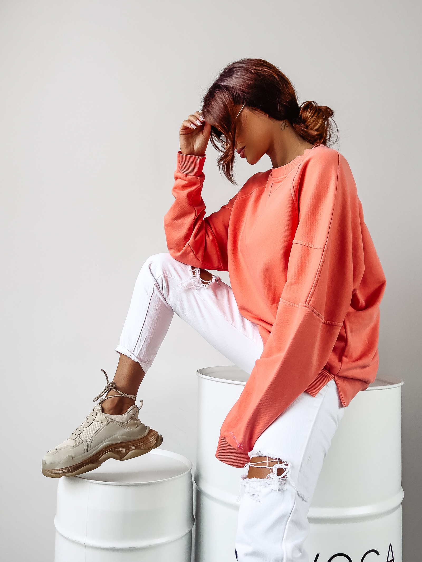 Bluza dekatyzowana Libra Ola Voga brzoskwiniowa