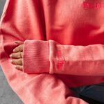 Bluza oversize z kapturem Peony Ola Voga brzoskwiniowa