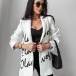 Marynarka logowana oversize Orega Ola Voga ecru