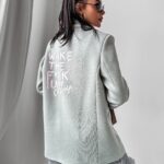 Marynarka logowana oversize Orega Ola Voga szara