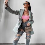 Marynarka logowana oversize Orega Ola Voga szara