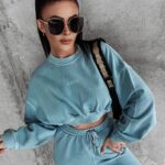 Komplet damski dresowy LORES OLAVOGA błękitny