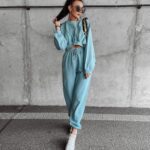 Komplet damski dresowy LORES OLAVOGA błękitny