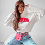 Bluza bawełniana z kapturem LISSA OLAVOGA ecru