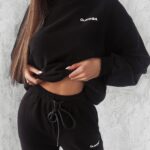 Komplet sportowy bawełniany Mona Ola Voga czarny