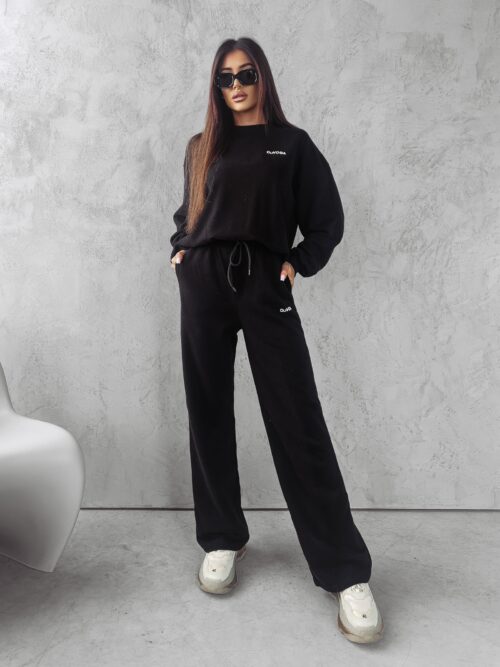 Komplet sportowy bawełniany Mona Ola Voga czarny