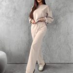 Komplet sportowy bawełniany Mona Ola Voga beżowy