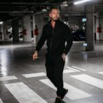 Dres męski bawełniany LOG OLAVOGA czarny