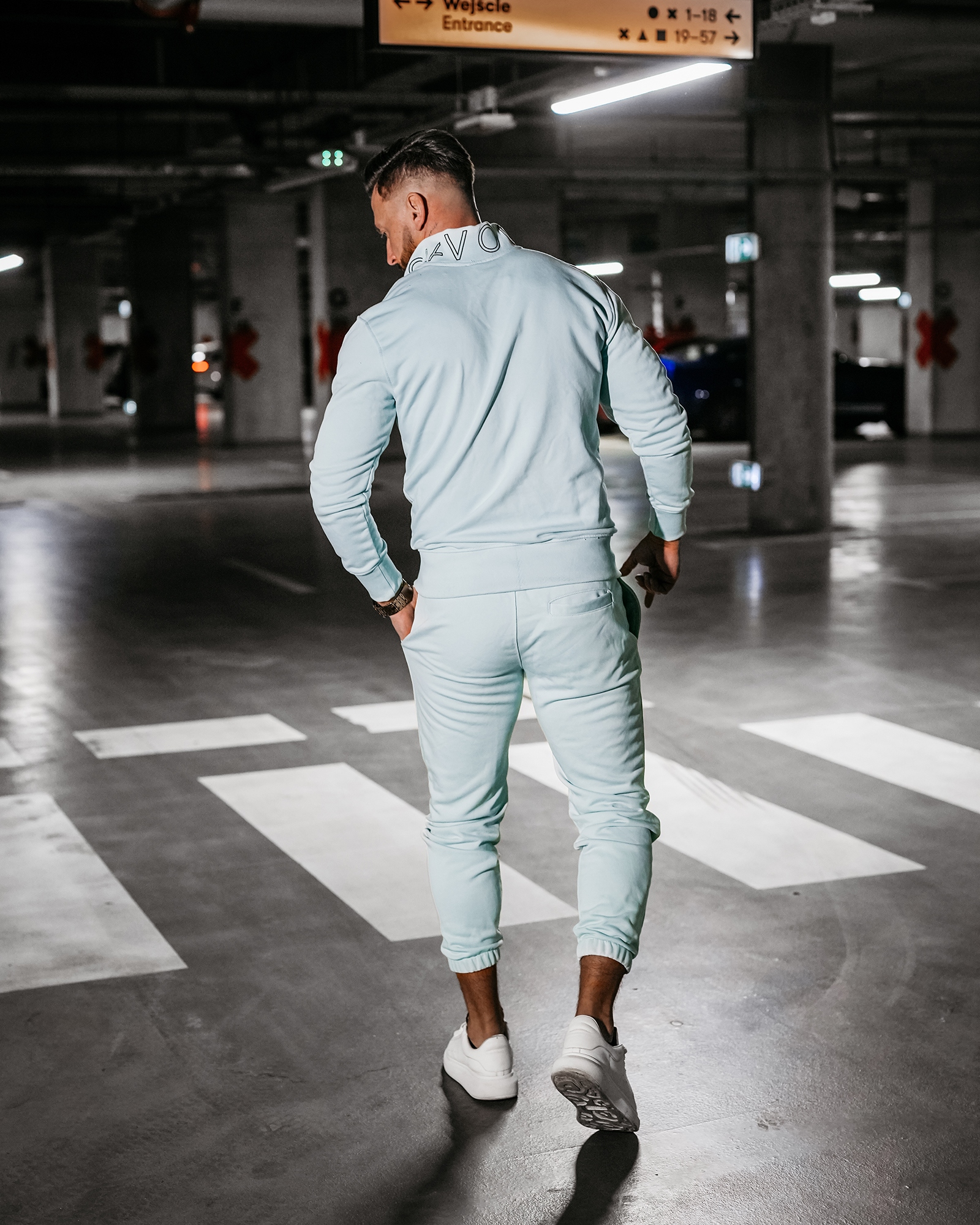 Dres męski bawełniany LOG OLAVOGA miętowy