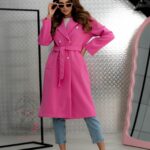 Płaszcz wiosenny Masi różowy