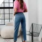 Sweter z krótkim rękawem Gorem różowy