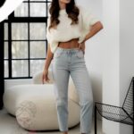 Sweter z krótkim rękawem Gorem ecru