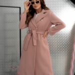 Płaszcz wiosenny Masi brudny róż