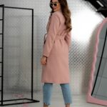 Płaszcz wiosenny Masi brudny róż