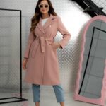 Płaszcz wiosenny Masi brudny róż