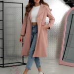 Płaszcz wiosenny Masi brudny róż