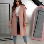 Płaszcz wiosenny Masi brudny róż