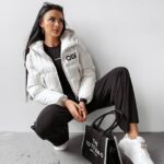 Kurtka damska z kapturem FOXY OLAVOGA ecru