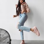 Sportowe buty damskie HEELY OLAVOGA różowe