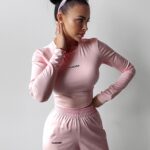 Komplet elastyczny CANARY OLAVOGA pudrowy róż