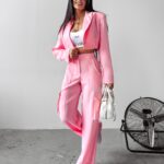 Komplet elegancki MOHITO OLAVOGA pudrowy róż