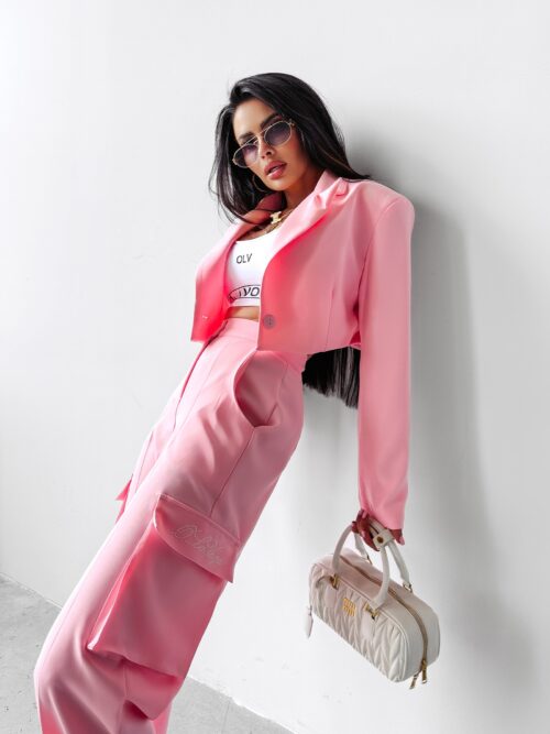 Komplet elegancki MOHITO OLAVOGA pudrowy róż