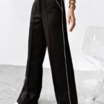 Spodnie damskie eleganckie BEGONIA OLAVOGA czarne